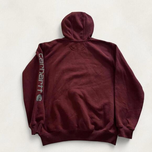 Carhartt Burgundy Hoodie - Size  L! - Picture 7 of 7